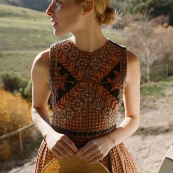 Dôen Tulsi Dress Sleeveless Clay Patchwork Quilted - Picture 3 of 10